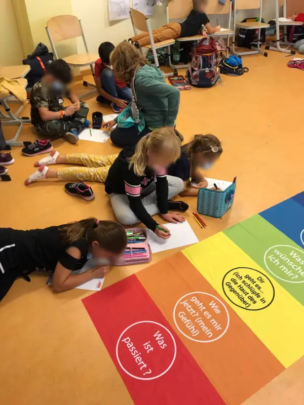 Friedensteppich in der Grundschule