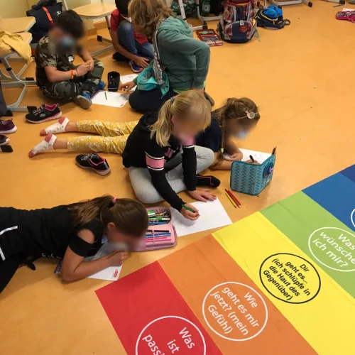 Friedensteppich in der Grundschule